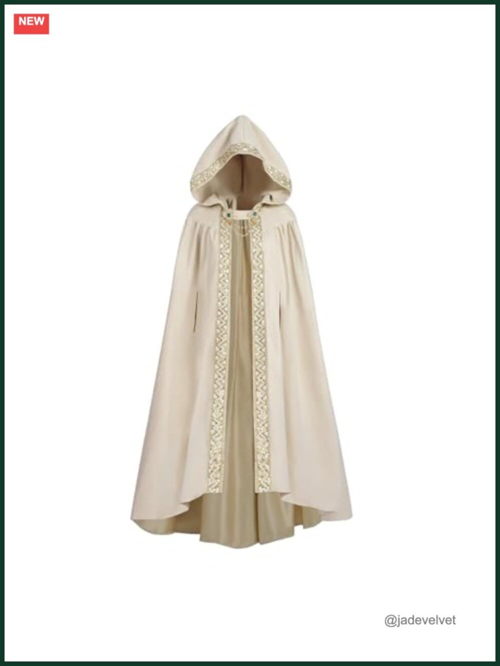 Hooded Renaissance Cape Suede Cloak Medieval Witch Cosplay Costume